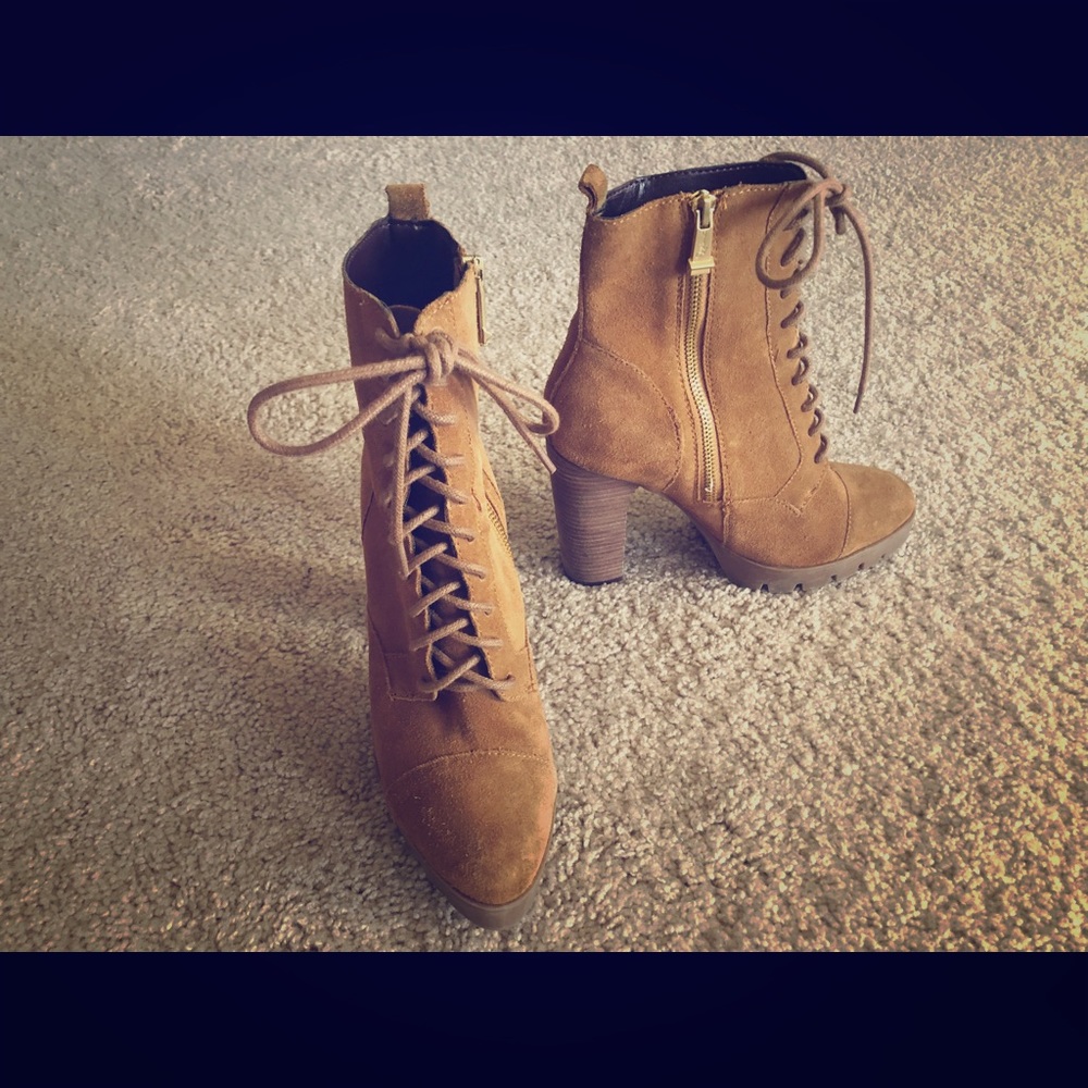 Platform boots.  Worn once.